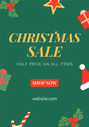 Cute Christmas Sale Flyer Image Preview
