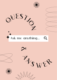 Minimalist Q&A Poster Image Preview