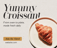 Baked Croissant Facebook post Image Preview