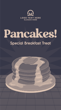 Retro Pancake Breakfast TikTok Video Design