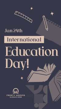 International Education Day TikTok Video Image Preview