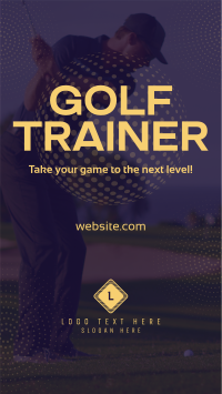Golf Trainer Facebook Story Design