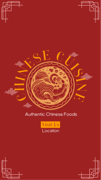 Authentic Chinese Cuisine YouTube Short Design