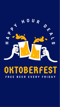 Oktoberfest Happy Hour Deals Instagram Story Design