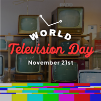 Rustic TV Day Instagram Post Design