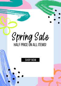 Colorful Spring Sale Flyer Image Preview
