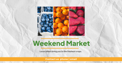 Weekend Fruits Facebook ad Image Preview