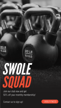 Swole Squad Instagram story Image Preview