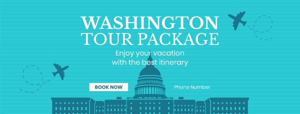 Washington Travel Package Facebook Cover Design Image Preview