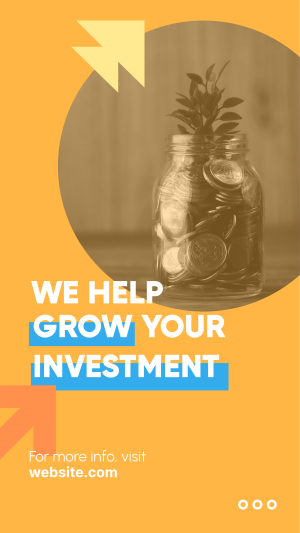 Grow your investment Facebook story Image Preview