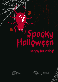 Halloween Spider Greeting Flyer Image Preview