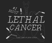 Lethal Lung Cancer Facebook Post Design
