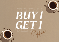 Coffee Promo Postcard Design