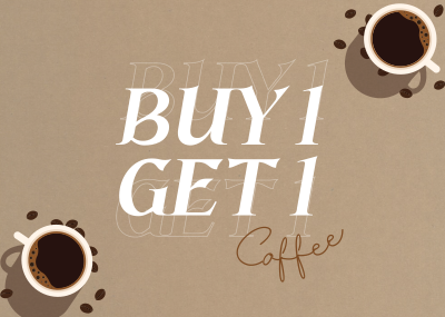 Coffee Promo Postcard Image Preview