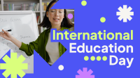 Quirky Playful Education Day Video Image Preview