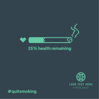 Health Bar Smoking Instagram Post Design