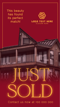 Classy Just Sold Real Estate TikTok Video Design