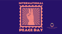 Peace Day Stamp Facebook Event Cover Design