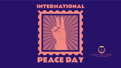 Peace Day Stamp Facebook event cover Image Preview