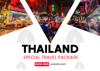 Thailand Travel Package Postcard Image Preview