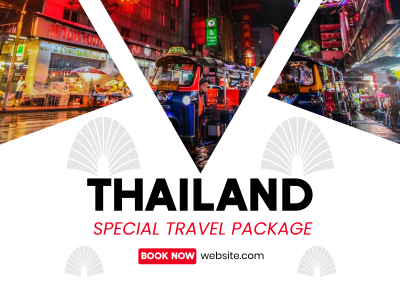 Thailand Travel Package Postcard Image Preview