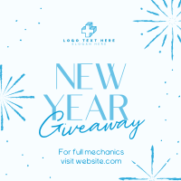 Sophisticated New Year Giveaway Instagram post Image Preview