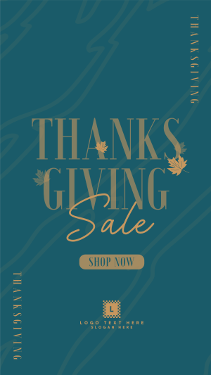 Thanksgiving Autumn Shop Sale Facebook story Image Preview
