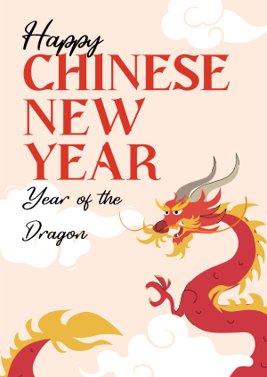 Dragon Chinese New Year Poster Image Preview