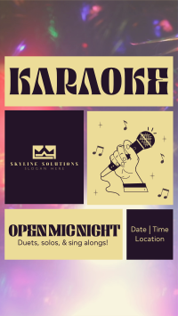 Karaoke Open Mic TikTok Video Image Preview