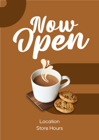 Coffee And Cookie Poster Design