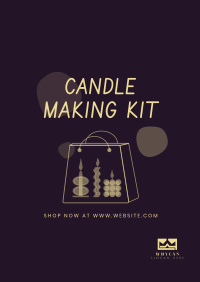 Candle Making Kit Poster Design