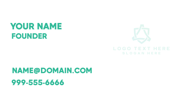 Simple Thick  Business Card Design Image Preview