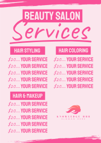 Salon Services Poster Image Preview