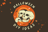 Halloween Skulls DIY Ideas Pinterest Cover Design