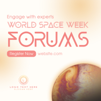 Space Week Forums Instagram Post Preview