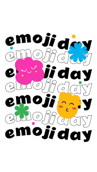 Emojis & Flowers Facebook story Image Preview