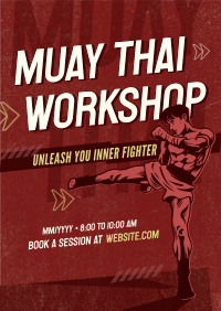 Muay Thai Workshop Poster Image Preview