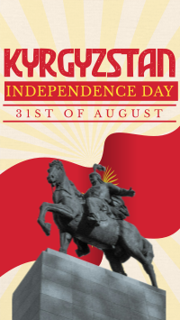 Kyrgyzstan National Day Facebook Story Design