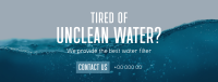 Water Filtration Facebook Cover Design