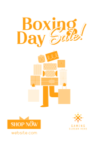 Boxing Shopping Sale Poster Design