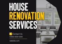 Renovation Services Postcard Image Preview