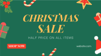 Cute Christmas Sale Facebook Event Cover Image Preview