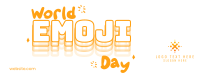 Emoji Day Lettering Facebook cover Image Preview