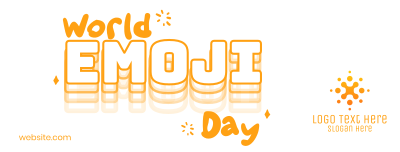 Emoji Day Lettering Facebook cover Image Preview
