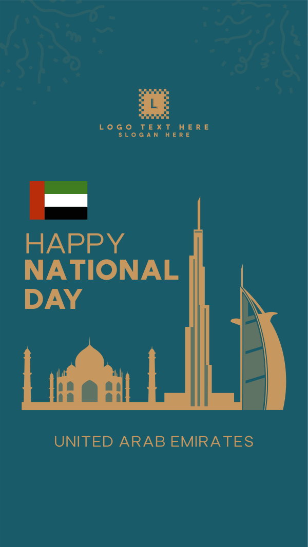 UAE National Day Landmarks Instagram Story Design Image Preview