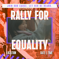 Women's Equality Rally Instagram post Image Preview