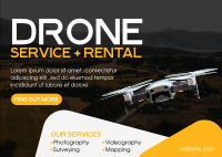 Drone Service Postcard Image Preview