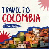 Travel to Colombia Paper Cutouts Instagram post Image Preview