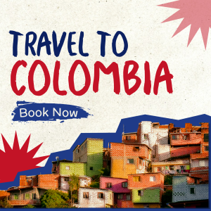 Travel to Colombia Paper Cutouts Instagram post Image Preview