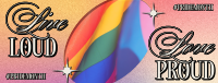 Retro Pride Month Facebook Cover Image Preview